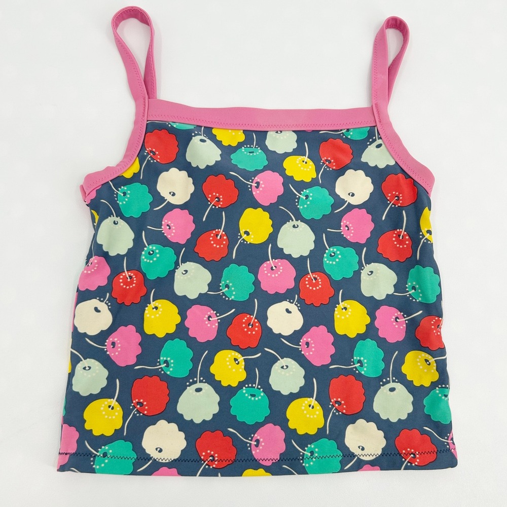 Mini Boden Girls‎ Floral Tulip Print Tankini Swim Top Swimsuit Size 9-10Y